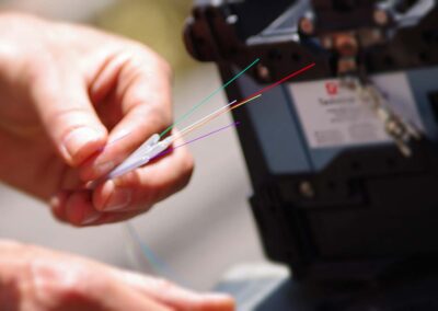 installation de fibre optique